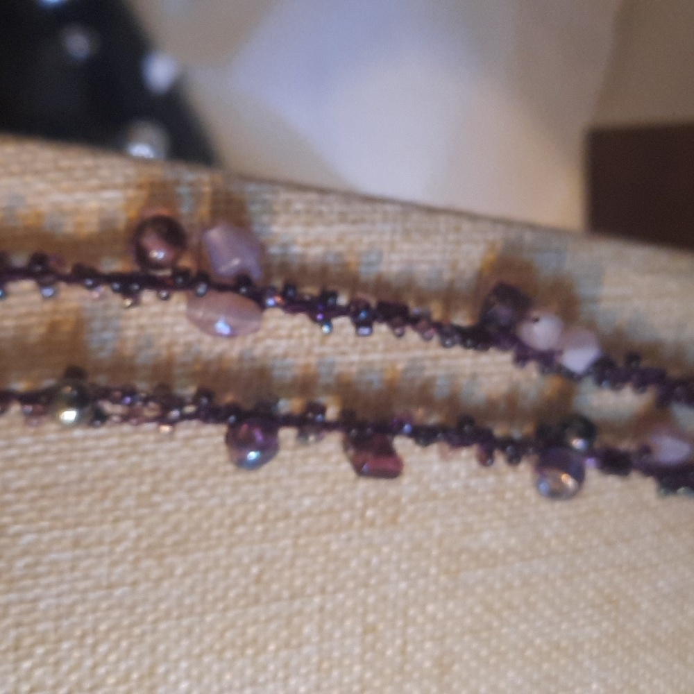 Glass beaded necklace - Picture 3 of 5